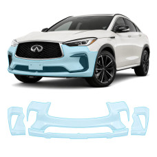 Антигравійна захисна бронеплівка за лекалами для Infiniti QX55 J55 2021- передній бампер