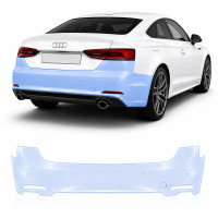 Антигравийная защитная бронепленка по лекалам для Audi A5 F5 2016-2019 - задний бампер
