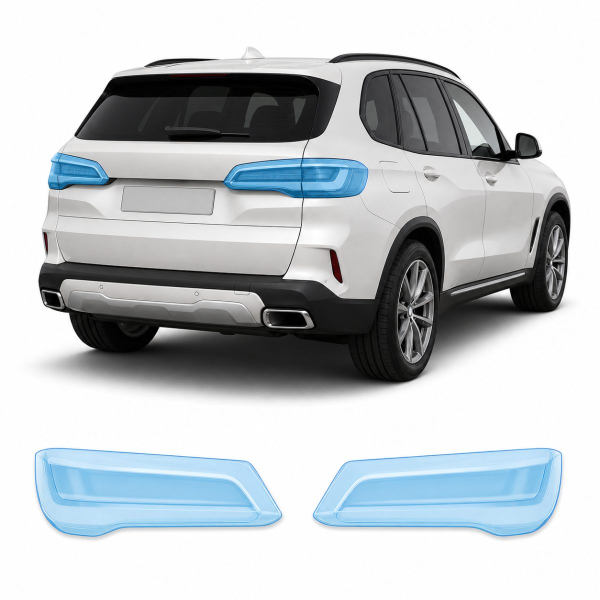 Антигравийная защитная бронепленка по лекалам для BMW X5 G05 2018-2023 - задние фонари стопы