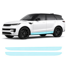 Антигравийная защитная бронепленка по лекалам для Land Rover Range Rover Sport L461 2022- нижняя зона кузова пороги