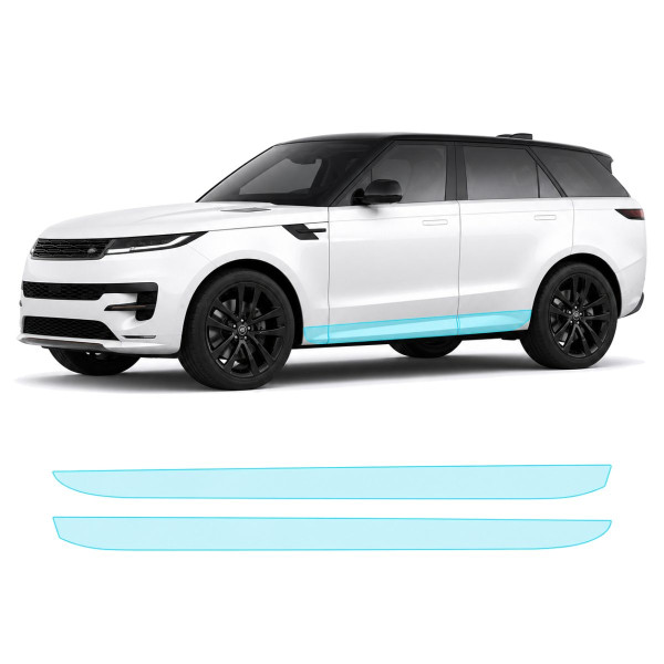 Антигравийная защитная бронепленка по лекалам для Land Rover Range Rover Sport L461 2022- нижняя зона кузова пороги
