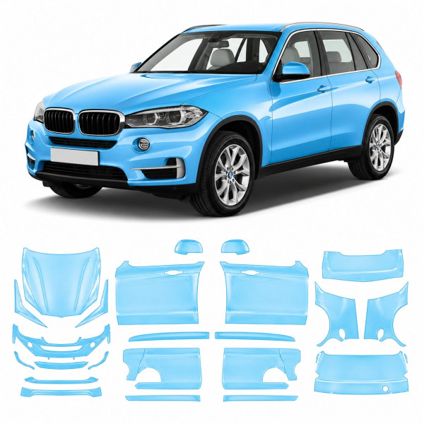 Антигравийная защитная бронепленка по лекалам для BMW X5 F15 2013-2018 - полный кузов