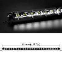 Фара-LED Балка 653*45*27mm 72W (3W*24) 10-30V Дальний/Spot (D4-72W) (1шт) 2975