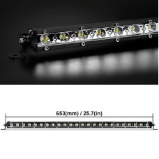 Фара-LED Балка 653*45*27mm 72W (3W*24) 10-30V Далекий/Spot (D4-72W) (1шт) 2975