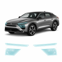 Антигравийная защитная бронепленка по лекалам для Citroen C5 X I 2022- оптика (фары и ПТФ)
