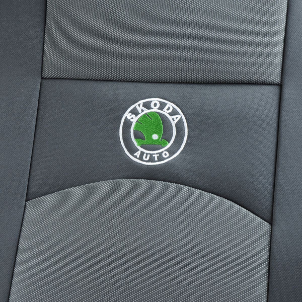 Чехлы на сидения модельные для Skoda Octavia Tour 1996-2010 с Подлокотником Черно - Серые