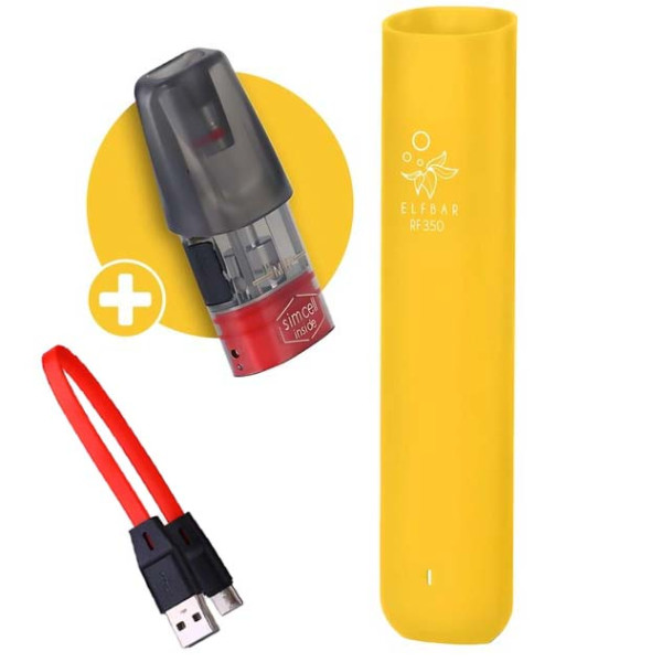 Багаторазова POD-система Elf Bar RF350 Starter Kit 350 mAh Жовтий