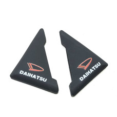 Захист кутів дверей DAIHATSU 2 шт Гумові 45х58х47 мм на скотчі Чорні Посилені (протиударні чохли від сколів)