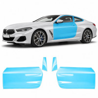 Антигравийная защитная бронепленка по лекалам для BMW 8 Series G15/G14/G16 2018-2022 - зоны дверей и стойки окон
