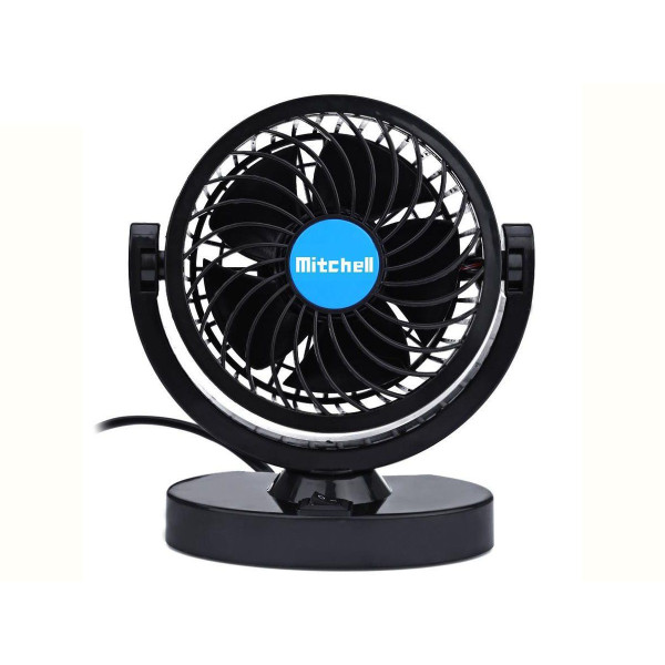 Автомобільний вентилятор Mitchell 12V на підставці (HX-305)