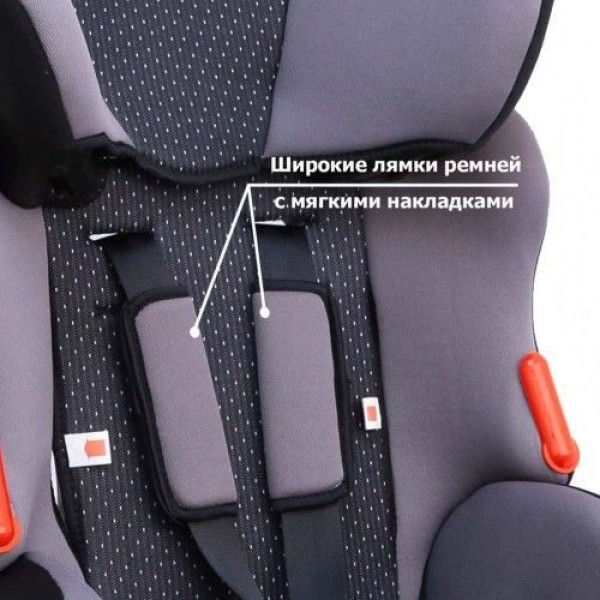 Дитяче автокрісло 1-12 Років, 9-36 Кг, Категорія 1/2/3 SIGER "Космо" Сірий