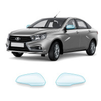 Антигравийная защитная бронепленка по лекалам для LADA Vesta I 2015-2022 - зеркала