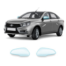 Антигравийная защитная бронепленка по лекалам для LADA Vesta I 2015-2022 - зеркала