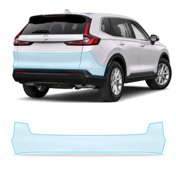 Антигравійна захисна бронеплівка за лекалами для Honda CR-V VI 2023- задній бампер