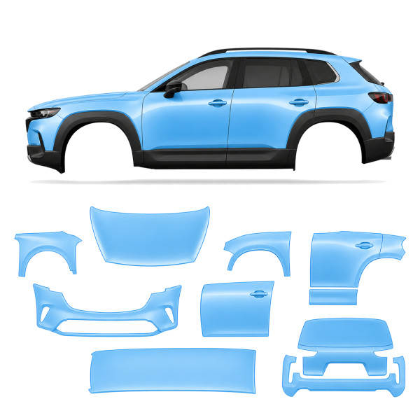 Антигравийная защитная бронепленка по лекалам для Mazda CX-50 2023- полный кузов