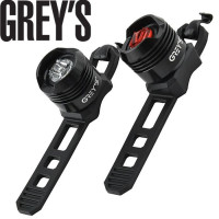 Комплект мигалок в силиконовом корпусе Grey's 3 режима 2хLED 2 шт (GR12100)
