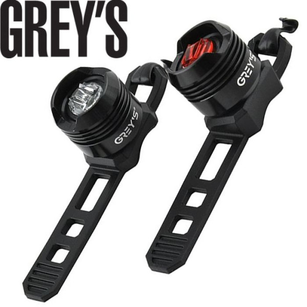 Комплект мигалок в силиконовом корпусе Grey's 3 режима 2хLED 2 шт (GR12100)