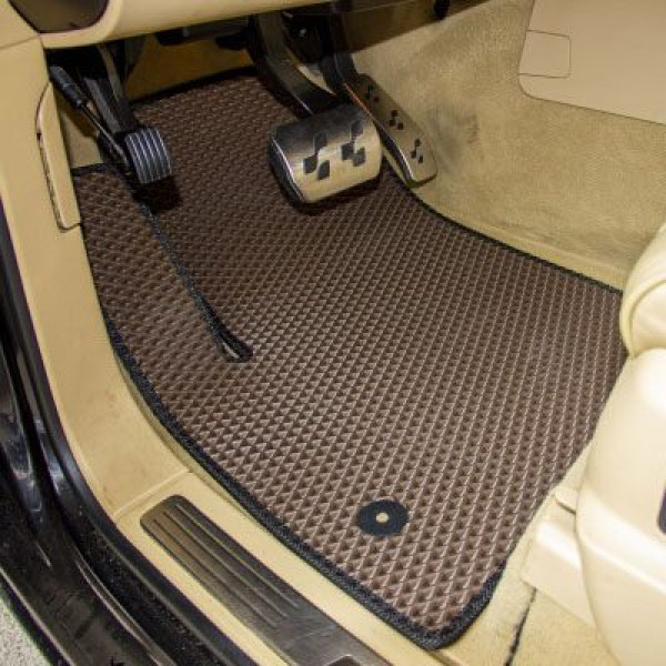 Килимки в салон EVA для Volkswagen Touareg I 2002-2010 з підп'ятником Бежеві 5 шт