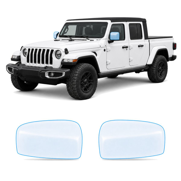 Антигравийная защитная бронепленка по лекалам для Jeep Gladiator JT 2019-2023 - зеркала