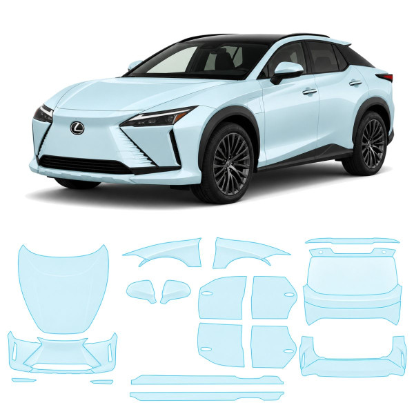 Антигравийная защитная бронепленка по лекалам для Lexus RZ I 2023- полный кузов