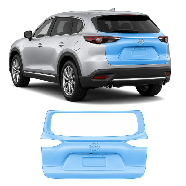 Антигравийная защитная бронепленка по лекалам для Mazda CX-9 TC facelift 2020-2023 - зона крышки багажника