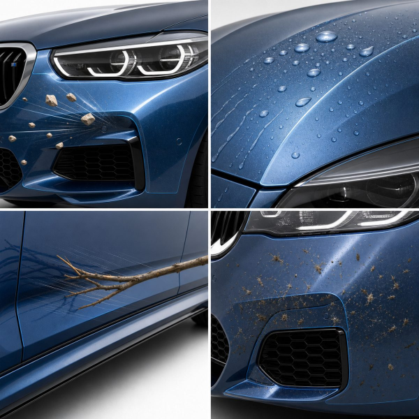 Антигравійна захисна бронеплівка за лекалами для BMW M5 F90 2017-2023 - дзеркала