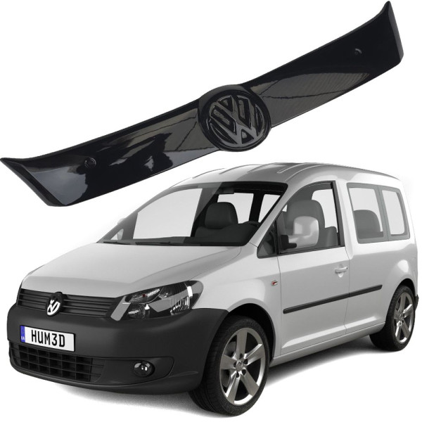 Зимова накладка на решітку радіатора Volkswagen Caddy 2010- Глянець (Voron Glass)