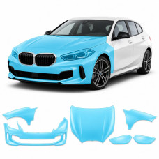 Антигравійна захисна бронеплівка за лекалами для BMW 1 Series F40 2019-2024 - передня частина авто (капот бампер фари крила)