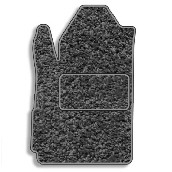 Водительский коврик для Mitsubishi Outlander 2001-2007 с подпятником Коричневые 1 шт (Magnum)