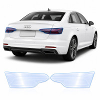 Антигравийная защитная бронепленка по лекалам для Audi A4 B9 facelift 2020-2025 - задние фонари стопы