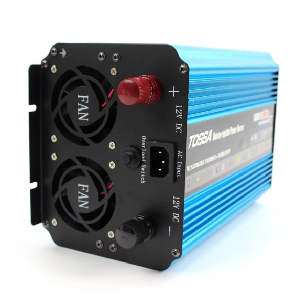 Перетворювач напруги (інвертор) Tossa 12V -220V/800W Чистий Синус З функцією Зарядки (TAS800R-12X-800W)