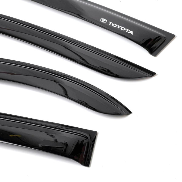 Дефлекторы окон ветровики для Toyota Corolla 2001-2007 Седан Скотч 3M Voron Glass