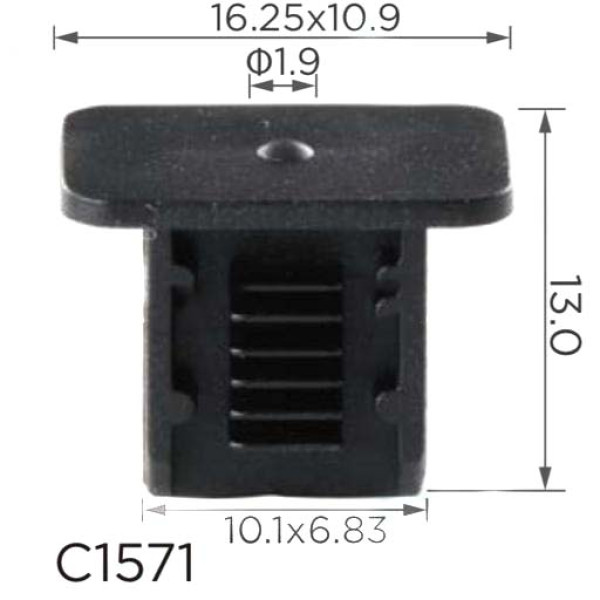 Кліпса для обшивки Volkswagen, Skoda, Seat, Audi (ОЕМ:357867646, 357-867-646, 3578676469B9, 6K0867838) (C1571)