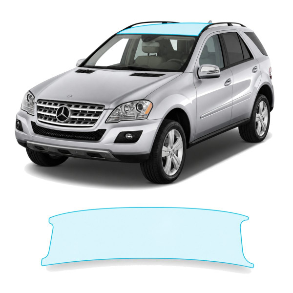 Антигравійна захисна бронеплівка за лекалами для Mercedes-Benz M-Class W164 facelift 2008-2011 - зона даху