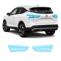 Антигравийная защитная бронепленка по лекалам для Nissan Qashqai J12 facelift 2024- задние фонари стопы