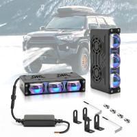 LED Фара Светодиодные 55W 70x22x55 мм 12-80V External SportLight L27 на одну линзу W/Y Мультиподсветка 2 шт