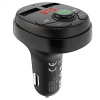 Автомобільний FM модулятор (трансмітер) Borofone Music Joy 2xUSB Bluetooth (BC26B)