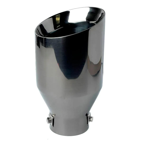 Насадка на глушитель Vitol 178x102x76 мм Темный Хром (НГ-1013-BK)