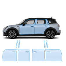 Антигравійна захисна бронеплівка за лекалами для Mini Clubman F54 2015-2019 - зони дверей і стійки вікон