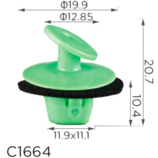 Клипса крепления молдинга багажник TOYOTA LEXUS (8149650010 81496-50010 15768) C1664