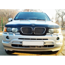 Дефлектор капоту мухобійка для BMW Х5 (Е53) 2000- 2004 /з обліц.радиат без вирізу під знак