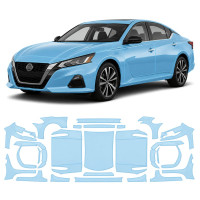 Антигравийная защитная бронепленка по лекалам для Nissan Altima L34 2019- полный кузов