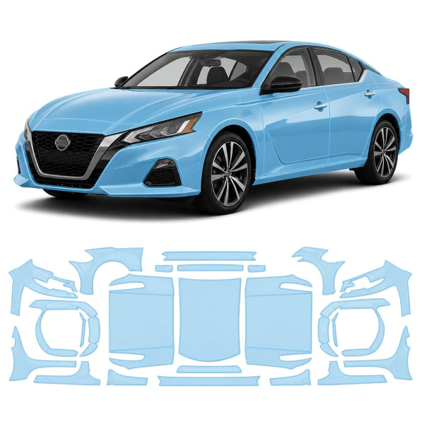 Антигравийная защитная бронепленка по лекалам для Nissan Altima L34 2019- полный кузов