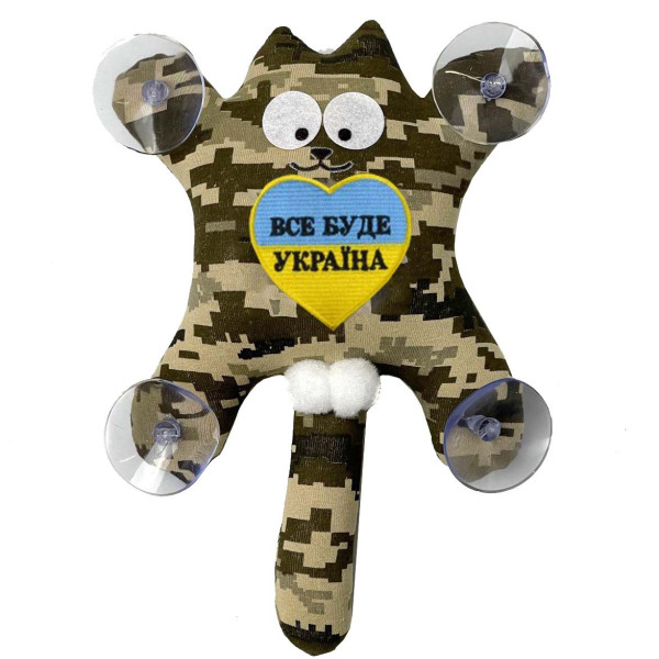 Игрушка на присоске Кот Саймон Все будет Украина Пиксель
