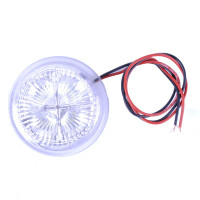 Вставка LED у габарит ріжки 12/24V 4 діодів D4.5 см Білий 1 шт (К 505)
