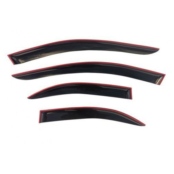 Дефлектори вікон вітровики Mazda 6 2002-2007 Седан Скотч 3M Voron Glass