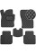 Коврики в салон Экокожа для Volkswagen Tiguan II USA AllSpace 2016- Черные 5 шт (Rombus)