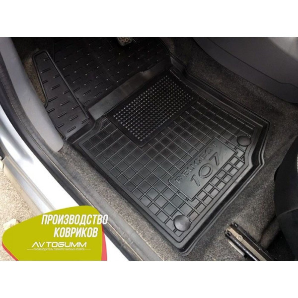 Автомобильные коврики в салон Peugeot 107 2005- (Avto-Gumm)