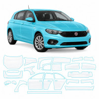 Антигравийная защитная бронепленка по лекалам для Fiat Tipo II 2015-2020 - полный кузов