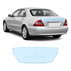 Антигравійна захисна бронеплівка за лекалами для Mercedes-Benz S-Class W220 facelift 2002-2005 - зона кришки багажника